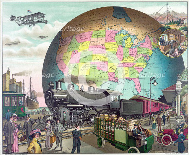 Twentieth Century Transportation, c.1910.