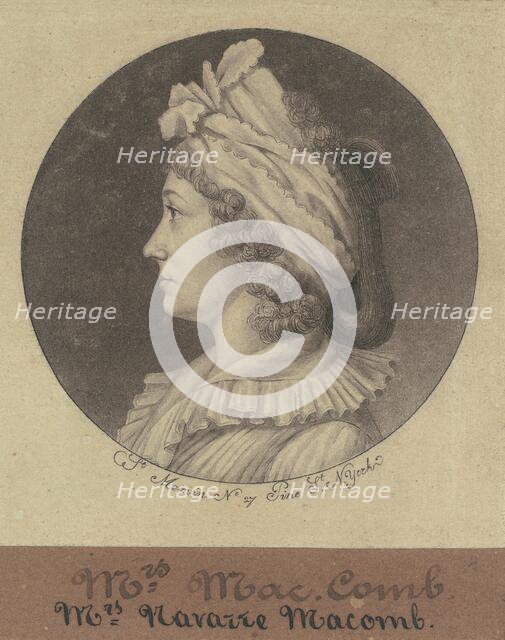 Christina Livingston Macomb, 1797. Creator: Charles Balthazar Julien Févret de Saint-Mémin.