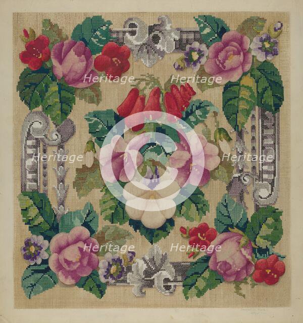 Chair Seat, c. 1937. Creator: Samuel O. Klein.