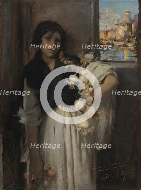Venetian Onion Seller, 1880. Creator: John Singer Sargent.