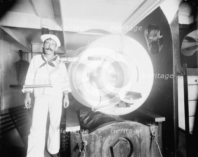 U.S.S. New York, between 1893 and 1901. Creator: William H. Jackson.