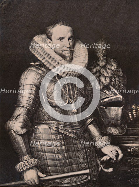 Ambrogio Spinola, Genoese soldier in the service of Spain, mid to late 17th century (1894). Creator: Jan Muller.