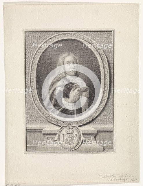 Dimitrie Cantemir (1673-1723), 1735. Artist: La Cave, François Morellon de (active 18th century)