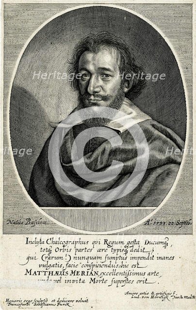 Matthäus Merian the Elder (1593-1650), c.1635. Creator: Furck, Sebastian (1589-1655).