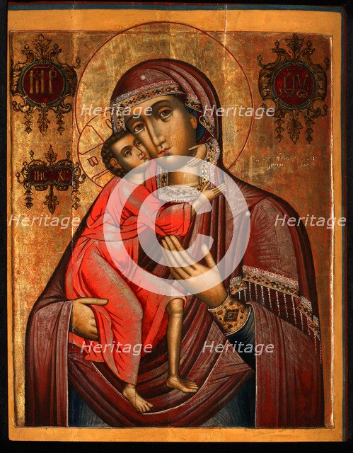 The Feodorovskaya Mother of God, 17th century. Artist: Russian icon  
