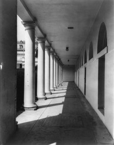 White House portico, 1921. Creator: Frances Benjamin Johnston.