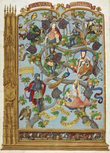 Genealogical tree of the Kings of Leon and Castille, 1530-1534.  Creator: Antonio de Hollanda.