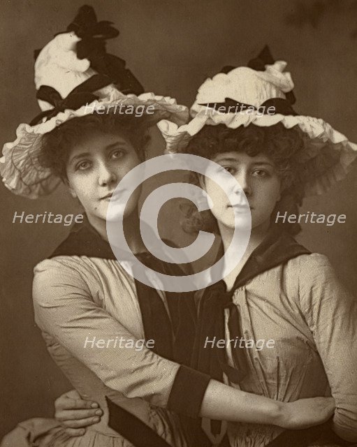 'Two Roses'; Maude Millett and Annie Hughes, British actresses, 1888. Artist: W&D Downey