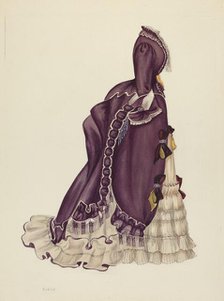 Visiting Dress, 1935/1942. Creator: Eleanor Ruelos.
