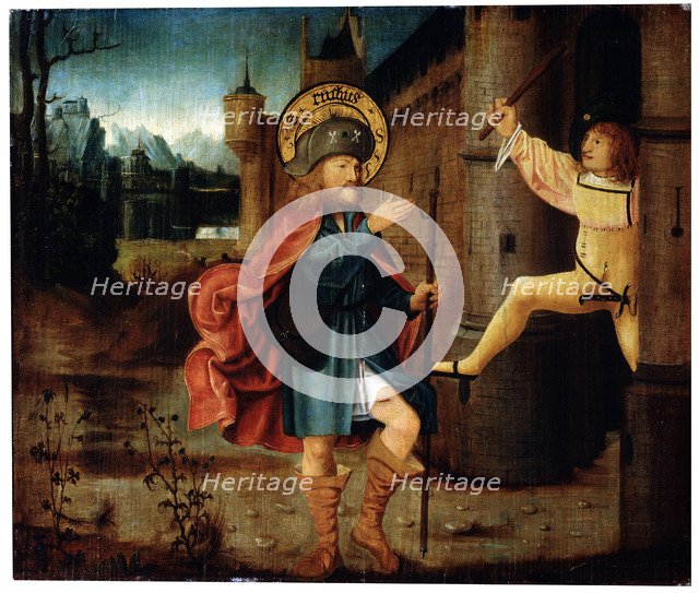 'The Expulsion of Saint Roch from Rome', late 15th century. Artist: German Master