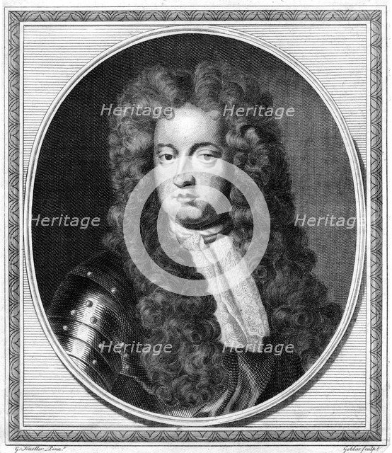 George, Prince of Denmark, (18th century).Artist: John Goldar