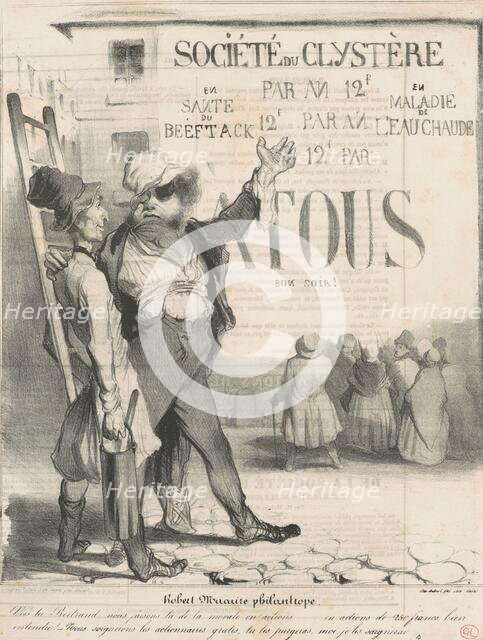 Robert Macaire philantrope, 19th century. Creator: Honore Daumier.