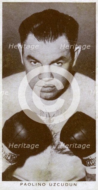 Paulino Uzcudun, Spanish boxer, 1938. Artist: Unknown