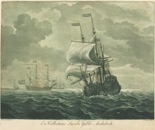 Shipping Scene from the Collection of Jacob Gibbs, 1720s. Creator: Elisha Kirkall.