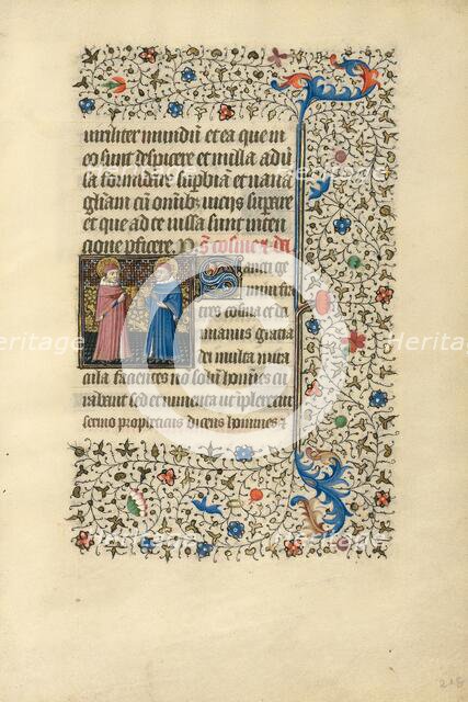 Saints Cosmas and Damian; Book of Hours, about 1440-1450. Creator: Workshop of the Bedford Master.