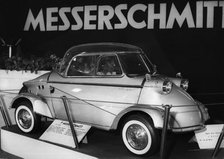 Messerschmitt, at Geneva show 1958. Creator: Unknown.