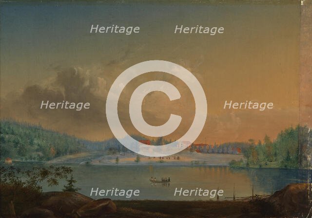 Crown official house of Storms or Degervik in Kirkkonummi, 1852. Creator: Werner Holmberg.