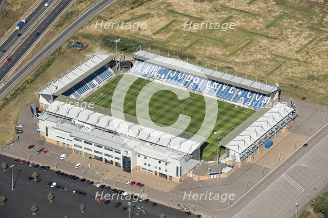 Colchester Community Stadium, home of Colchester United Football Club, Colchester, Essex, 2016. Creator: Damian Grady.