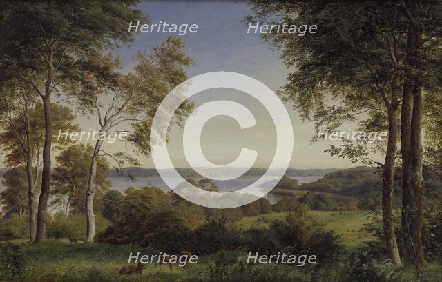 View of Lake Skarre, 1845. Creator: Peter Christian Thamsen Skovgaard.