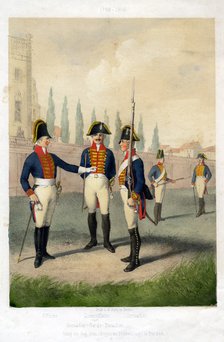 Grenadier guard battalion, 1786-1806 (19th century).Artist: W Korn