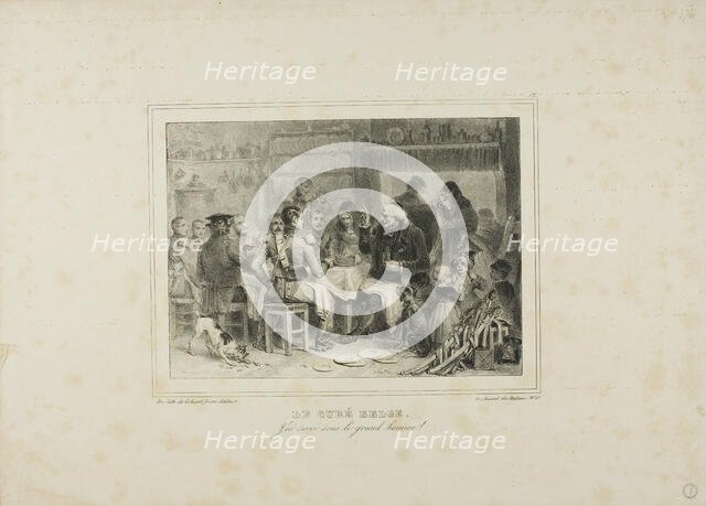 The Belgian Curate: I have served under the great man!, 1832–33. Creator: Auguste Raffet.