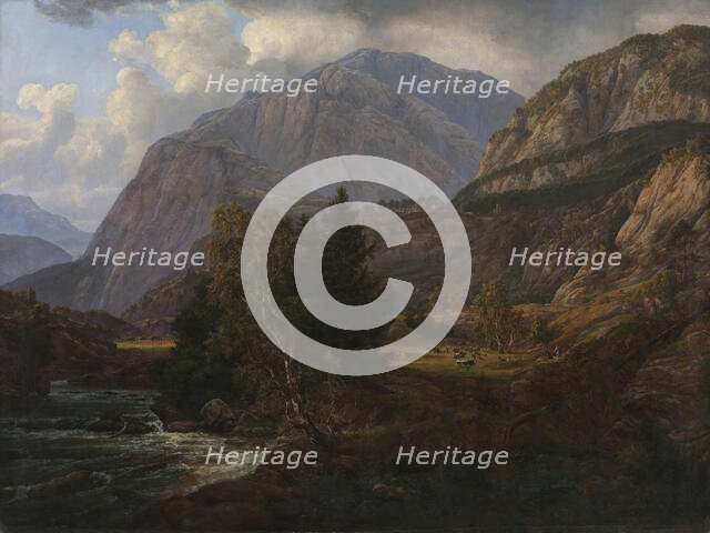 View of Fortundalen, 1836. Creator: Johan Christian Dahl.