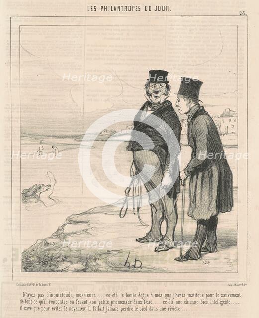 N'ayez pas d'inquiètoude ..., 19th century. Creator: Honore Daumier.