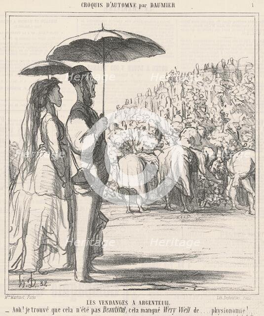 Les vendanges a Argenteuil, 19th century. Creator: Honore Daumier.