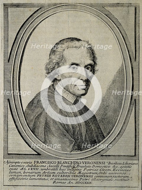 Portrait of Francesco Bianchini (1662-1729), 1729.