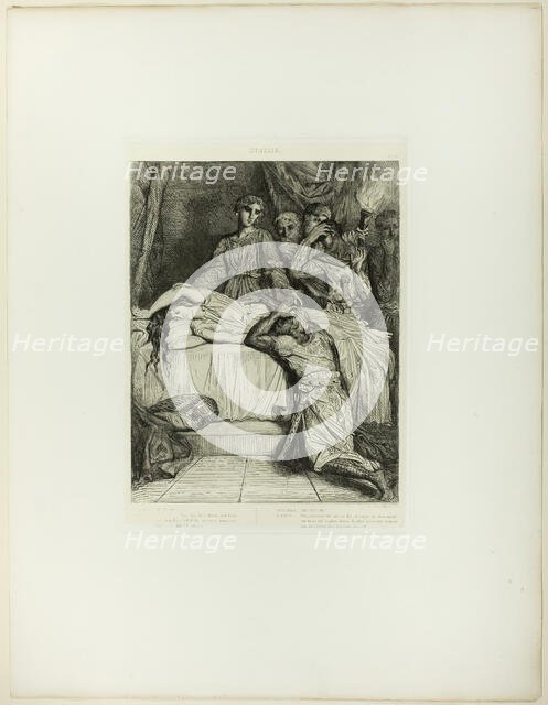 Oh! Oh! Oh!, plate fourteen from Othello, 1844. Creator: Theodore Chasseriau.