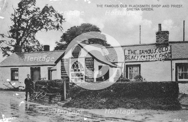 The famous old blacksmith's shop, Gretna Green, Dumfriesshire, Scotland, 20th century. Artist: Unknown