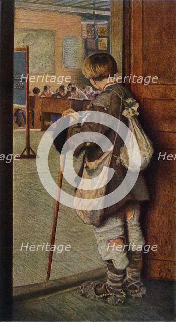 'By the School Doors', 1897, (1965). Creator: Nikolaj Petrovic Bogdanov-Bel'skij.