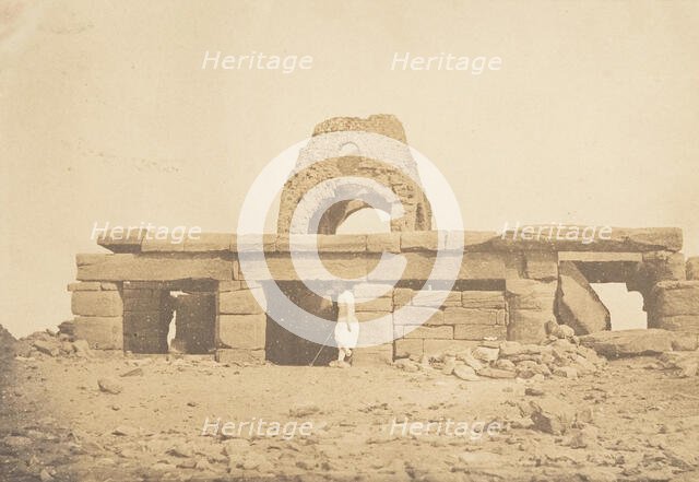 Vue du Temple d'Amada - Coupole ruinée d'une Eglise Copte, April 2, 1850. Creator: Maxime du Camp.