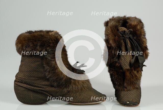 Carriage boots, French, 1880-95. Creator: Unknown.