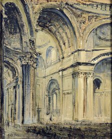 Interior of St Paul's Cathedral, c1910 Artist: JF Barry Pittar.