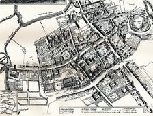 Hollar's plan of Oxford, c1643. Artist: Wenceslaus Hollar.