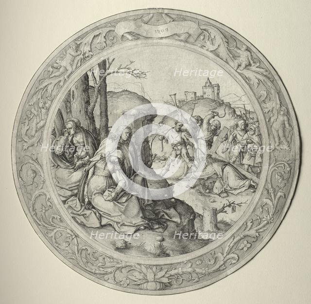 The Round Passion: Christ Carrying the Cross, 1509. Creator: Lucas van Leyden (Dutch, 1494-1533).