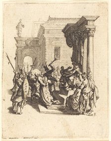 Christ Condemned to Death by Pilate, c. 1624/1625. Creator: Jacques Callot.