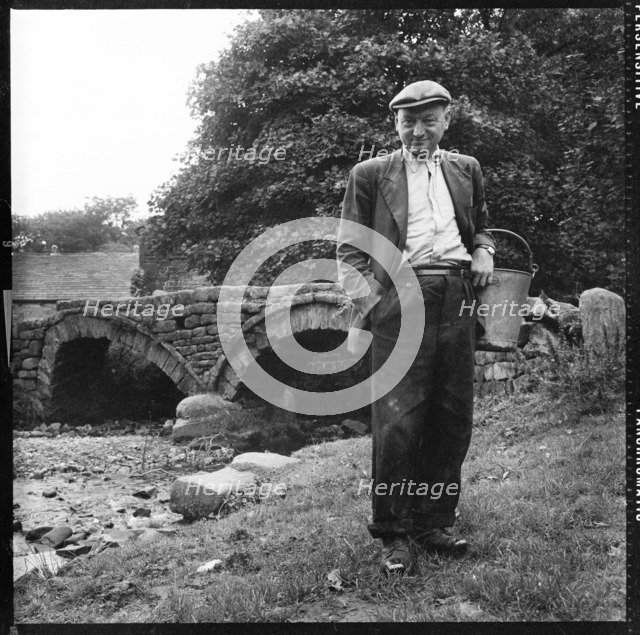Packhorse Bridge, Wycoller, Trawden Forest, Pendle, Lancashire, 1966-1974. Creator: Eileen Deste.