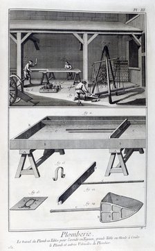 Plumbing, 1751-1777. Artist: Unknown