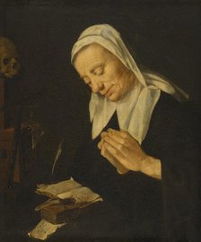 Praying Woman, c19th century. Creator: Unknown.