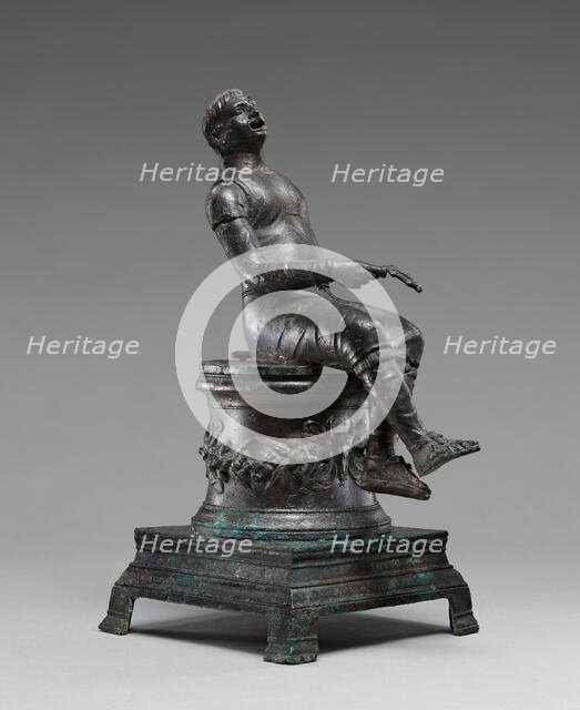 Thymiaterion in the Form of a Singer Seated on an Altar, first half of 1st century A.D. Creator: Unknown.