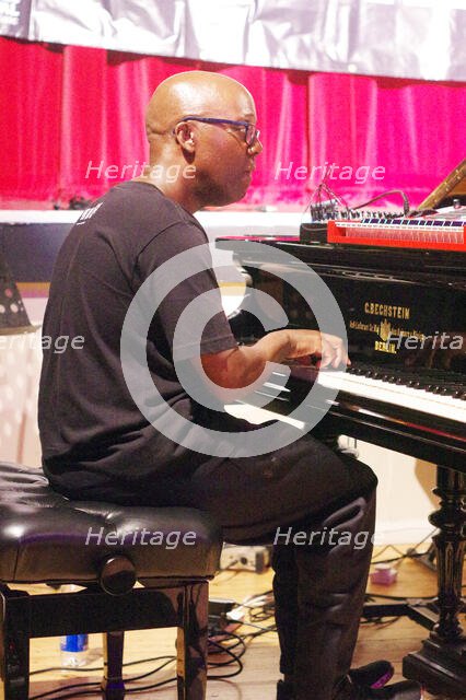 Robert Mitchell, Robert Mitchell’s True Think, Battle Jazz Festival, Battle, East Sussex, July 2024. Creator: Brian O'Connor.