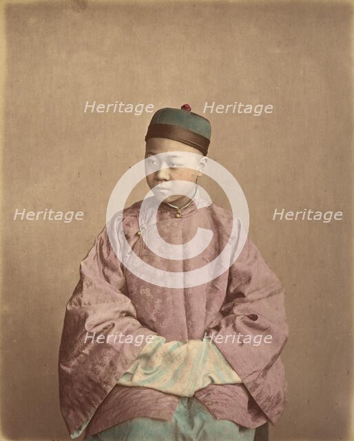 [Young Chinese Gentleman], 1870s. Creator: Baron Raimund von Stillfried.