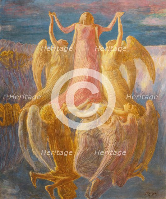 L'assunzione, c. 1903. Creator: Previati, Gaetano (1852-1920).