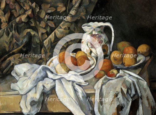 'Still Life with Drapery', c1895. Artist: Paul Cezanne