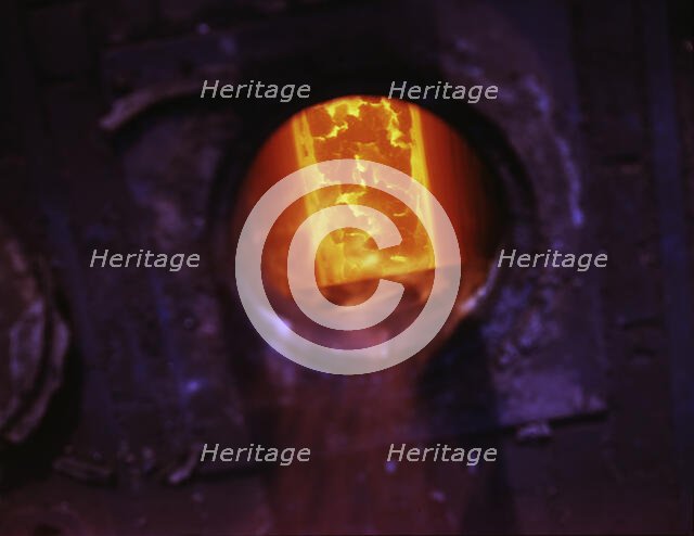 Hanna furnaces of the Great Lakes Steel Corporation, Detroit, Mich. , 1942. Creator: Arthur S Siegel.