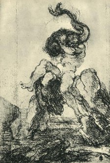'A Marine God with a Dolphin', 1652-1653, (1943). Creator: Gian Lorenzo Bernini.