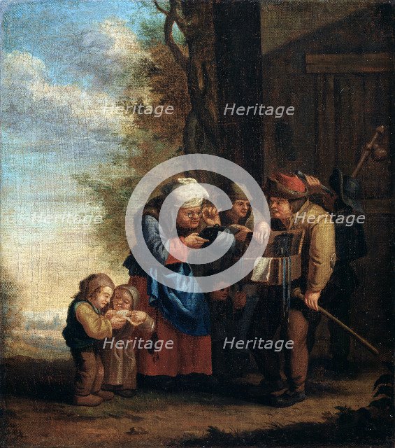 'The Spectacles Seller', Eyesight (from the series 'The Five Senses'), 17th century. Artist: Andries Dirksz Both