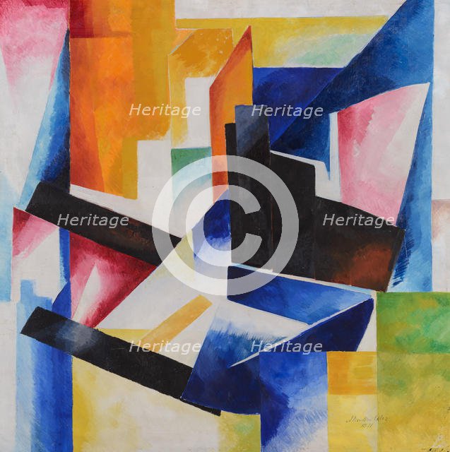 Construction of color planes, 1921.